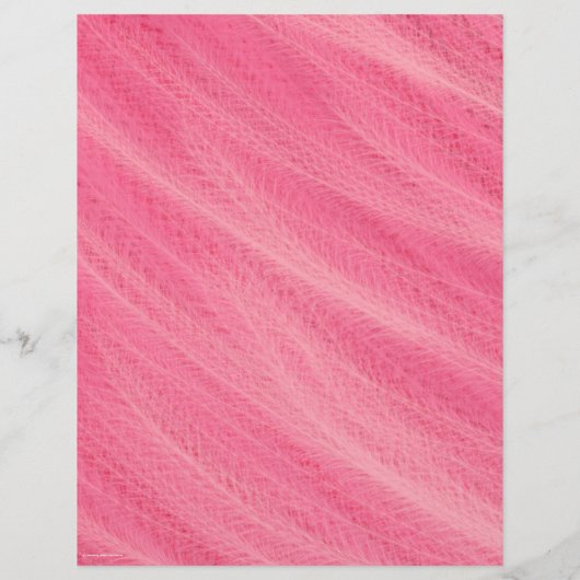 Pink Wheat Fields Scrapbook Paper 2-Sided Page (裏面)