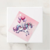 Pink whimsical flying unicorn  フェイバータグ (インサイチュ)