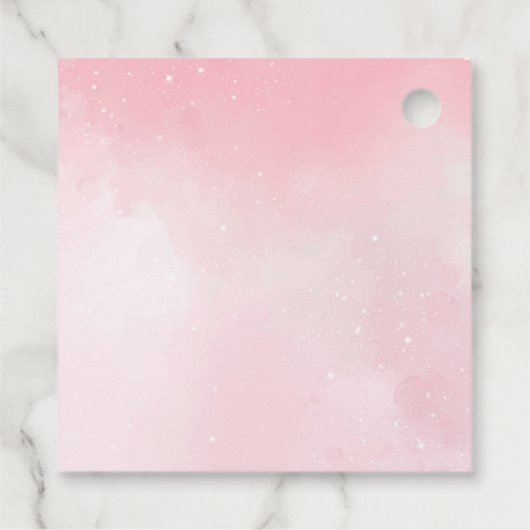 Pink whimsical flying unicorn  フェイバータグ (裏面)