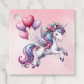 Pink whimsical flying unicorn  フェイバータグ (正面)