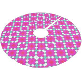 Pink & White ブラッシュドポリエステルツリースカート (アングル)