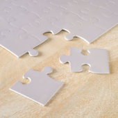 Pink, White, and Gray Florals ジグソーパズル (側面)