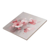 Pink, White, and Gray Florals タイル (側面)