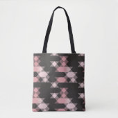 pink white and gray geometric トートバッグ (正面)