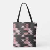 pink white and gray geometric トートバッグ (裏面)