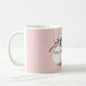 Pink White Bronze Perfume Bottle Beauty  コーヒーマグカップ (左)