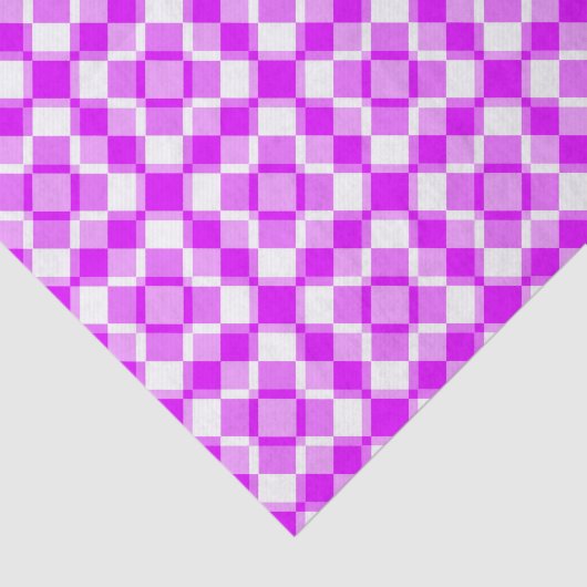 Pink White Checker Argyle Pattern 薄葉紙 (詳細)