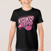 Pink & White Cheer Valentine's Day Shirt  トライブレンドＴシャツ (正面)