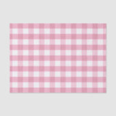 Pink & White Classic Gingham Pattern 薄葉紙 (正面)