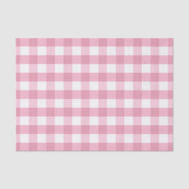 Pink & White Classic Gingham Pattern 薄葉紙