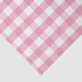 Pink & White Classic Gingham Pattern 薄葉紙 (詳細)