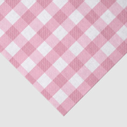 Pink & White Classic Gingham Pattern 薄葉紙
