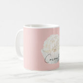 Pink White Coconut Cupcake コーヒーマグカップ (正面左)