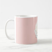 Pink White Coconut Cupcake コーヒーマグカップ (左)