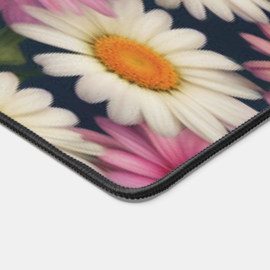 Pink & White Daisies - Desk Mat デスクマット (コーナー)