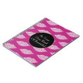 Pink White Diamond Lips ノートブック (左側)