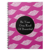 Pink White Diamond Lips ノートブック (正面)