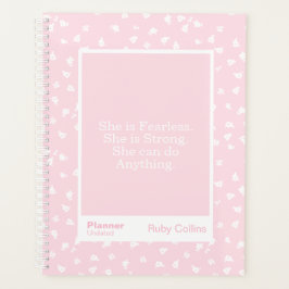Pink/White Floral Block Quote | Fully Customizable プランナー手帳