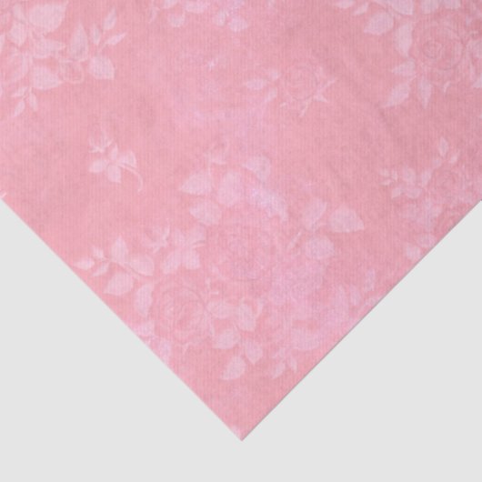  Pink White Flowers Découpage  薄葉紙 (詳細)