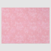  Pink White Flowers Découpage  薄葉紙 (正面)