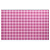 Pink White Gingham Check Combed Cotton Fabric ファブリック (ヤード)