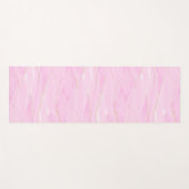 Pink White Gold Marble Calming Mindfulness ヨガマット (正面(横))