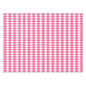 Pink White Harlequin Diamonds Checkers Design  テーブルクロス (正面(横))