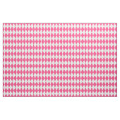 Pink White Harlequin Diamonds Checkers Design  ファブリック (ヤード)