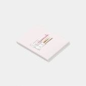 Pink White Lipstick Ivory Nail Polish ポストイット (アングル)