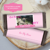 Pink, White, Magenta Eagle Scout Candy Bar Wrapper チラシ