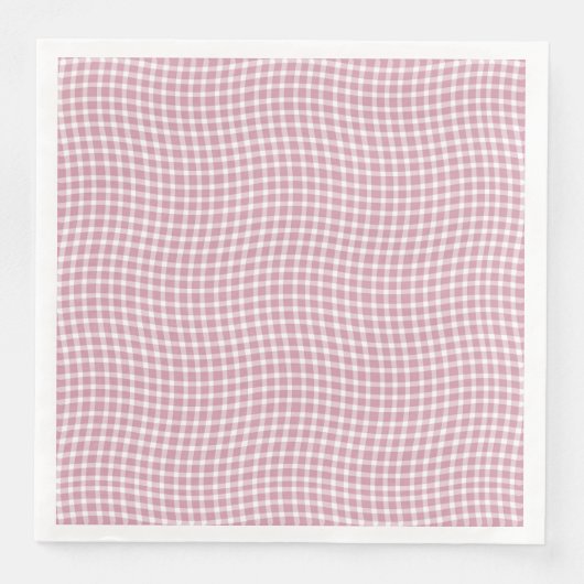 Pink White Plaid Checker Seamless Pattern (正面)