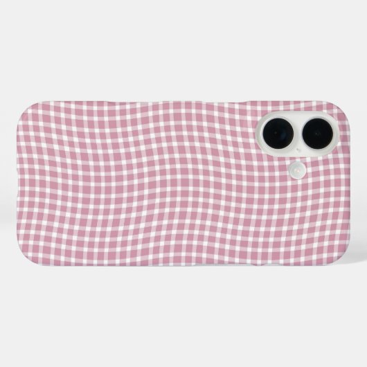 Pink White Plaid Checker Seamless Pattern Case-Mate iPhoneケース (裏面 (横))