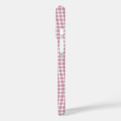 Pink White Plaid Checker Seamless Pattern Case-Mate iPhoneケース (裏面 / 左)