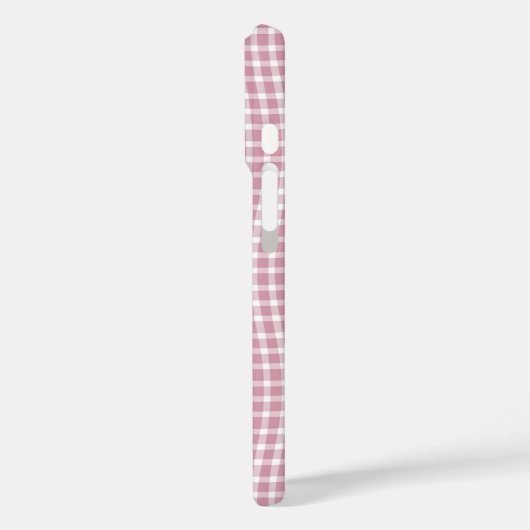 Pink White Plaid Checker Seamless Pattern Case-Mate iPhoneケース (裏面 / 左)