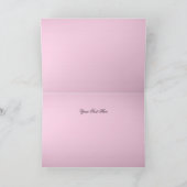 Pink & White Princess Tiara Thank You Card サンキューカード (内部)