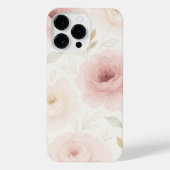 Pink & White Rose Phone Case – Floral Protective  iPhoneケース (裏面)