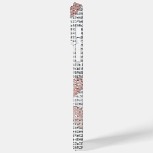 Pink White Sparkle Hearts Case-Mate iPhoneケース (裏面 / 左)