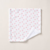 Pink & White Square Bathroom Towel Sets バスタオルセット (ウォッシュタオル)