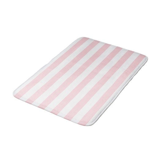 Pink & White Stripe Bathmat  バスマット (アングル)