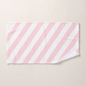 Pink & White Stripe Bathroom Towel Sets バスタオルセット (ハンドタオル)
