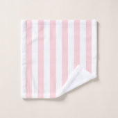 Pink & White Stripe Bathroom Towel Sets バスタオルセット (ウォッシュタオル)