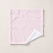 Pink & White Stripe Bathroom Towel Sets バスタオルセット (ウォッシュタオル)