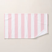 Pink & White Stripe Bathroom Towel Sets バスタオルセット (ハンドタオル)