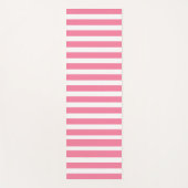 Pink & white striped yoga mat ヨガマット (正面)