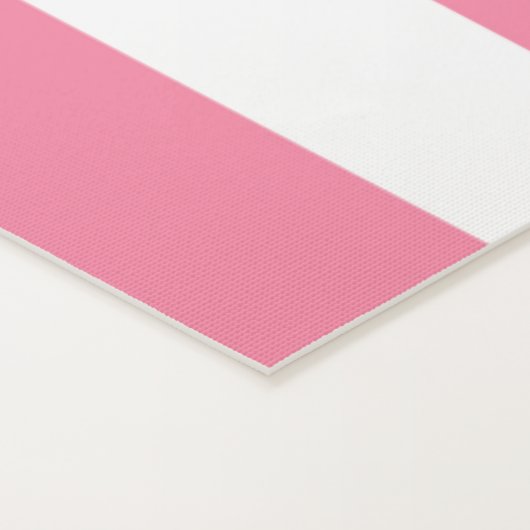 Pink & white striped yoga mat ヨガマット (詳細)