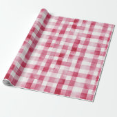 Pink White Stripes Birthday ラッピングペーパー (アンロールド)