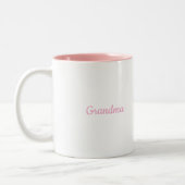 Pink White Two Tone Grandma Mug ツートーンマグカップ (左)