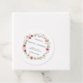 Pink Wild Flowers Bridal Shower フェイバータグ (インサイチュ)