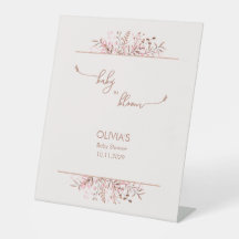 Pink Wildflower Baby in Bloom Baby Shower