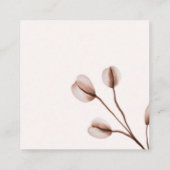 Pink Wildflower Baby in Bloom Thank You エンクロージャーカード (裏面)